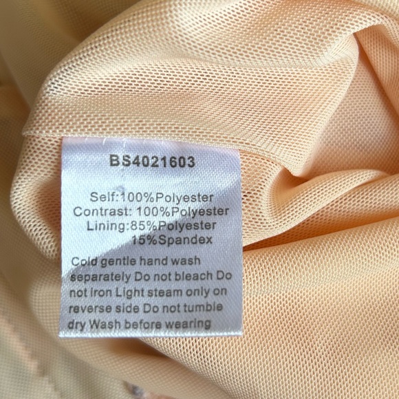 Elliatt Tingle Floral Crochet Lace Overlay Midi Dress Lilac Grey Purple Nude M - Picture 15 of 16